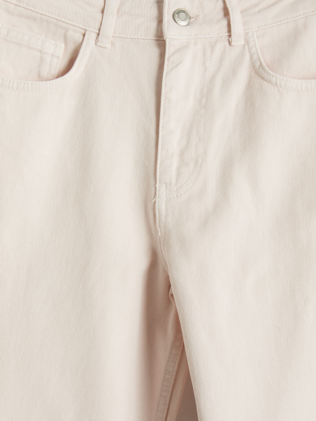 Pembe Straight Fit Kadın Jean Pantolon-2