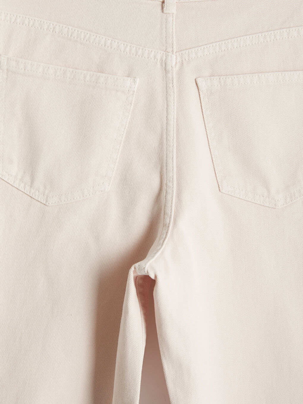 Pembe Straight Fit Kadın Jean Pantolon-3