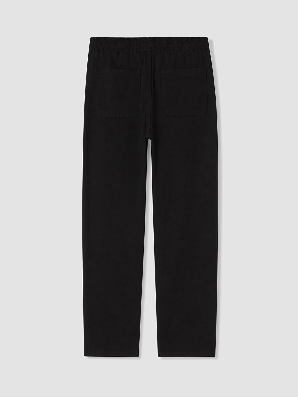 Siyah Relax Fit Erkek Jean Pantolon-1