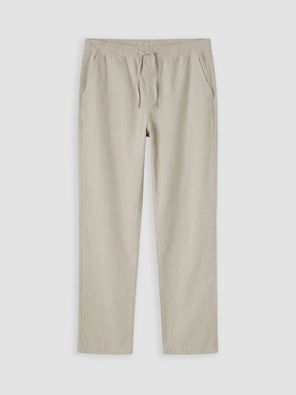 Bej Relax Fit Erkek Jean Pantolon