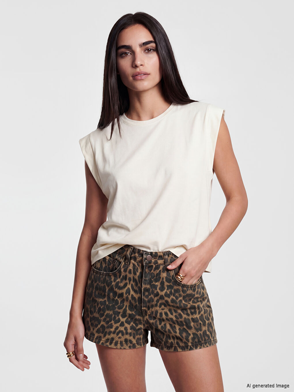 Crew Neck Padded Women's Tank Top