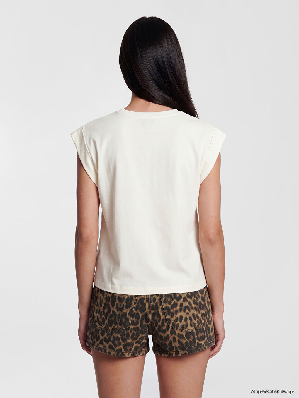 Crew Neck Padded Women's Tank Top-3