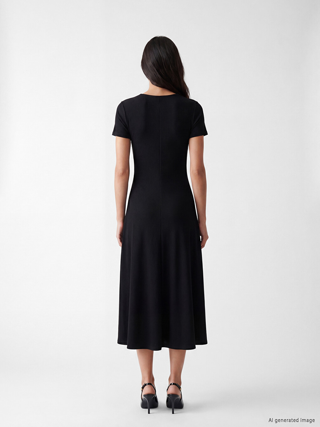 V Neck Bodycon Dress-3