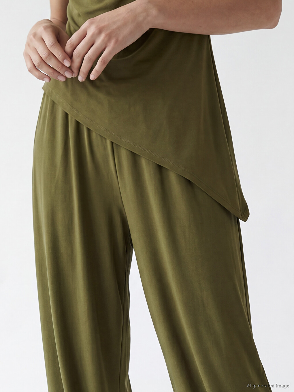 Elastic Waist Women's Jogger Trousers-2