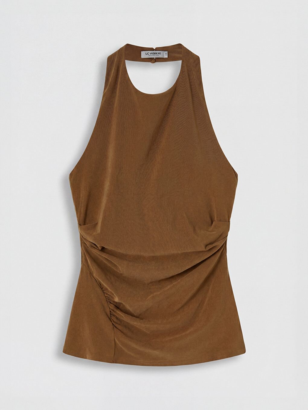 Halter Neck Ruched Blouse