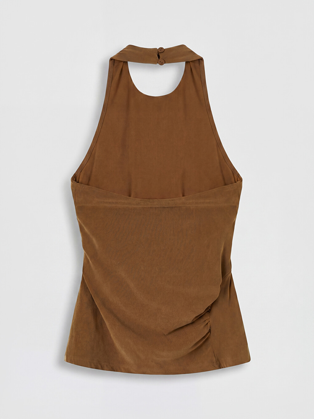 Halter Neck Ruched Blouse-1