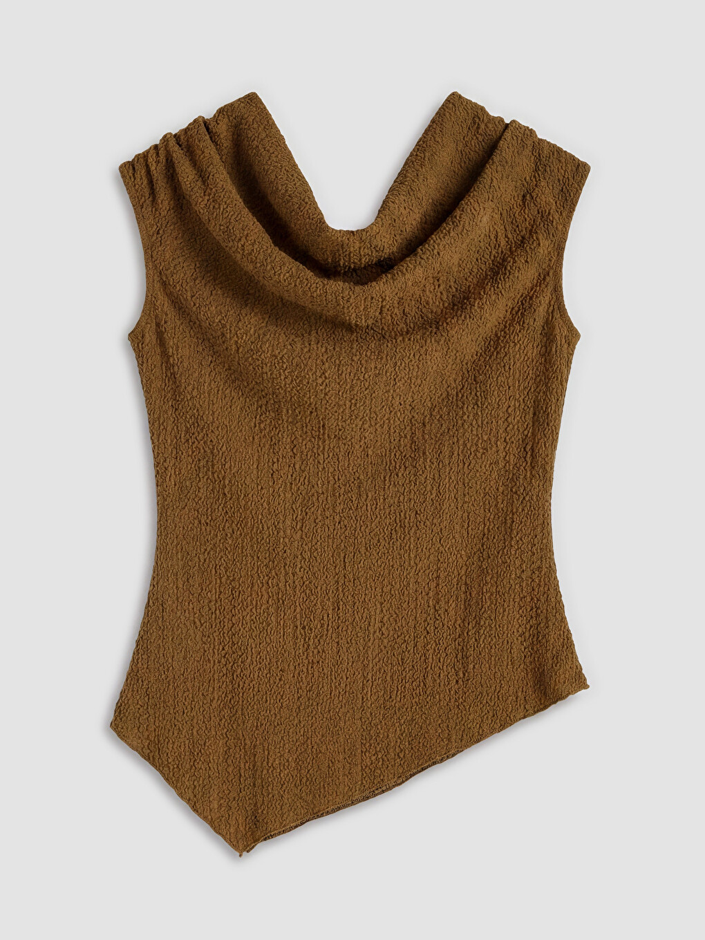 Slash Neck Textured Blouse-5