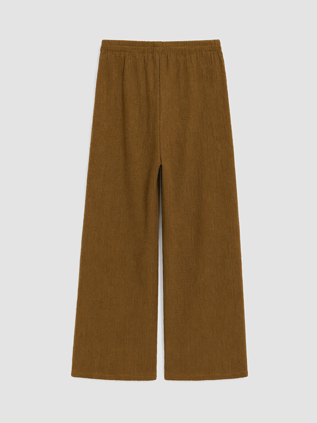Elastic Waist Textured Women's Trousers-6