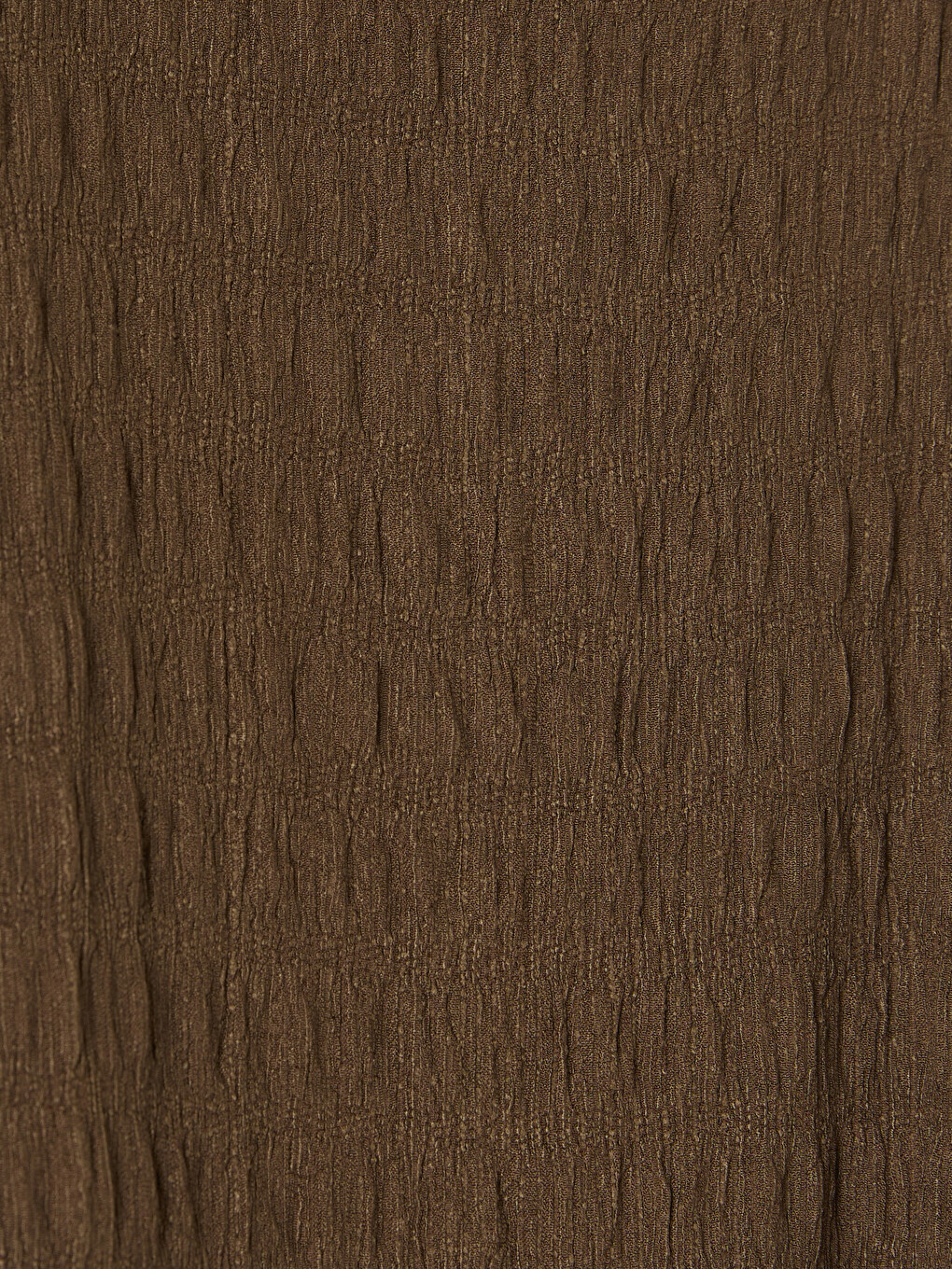 Crew Neck Belted Textured Dress-2
