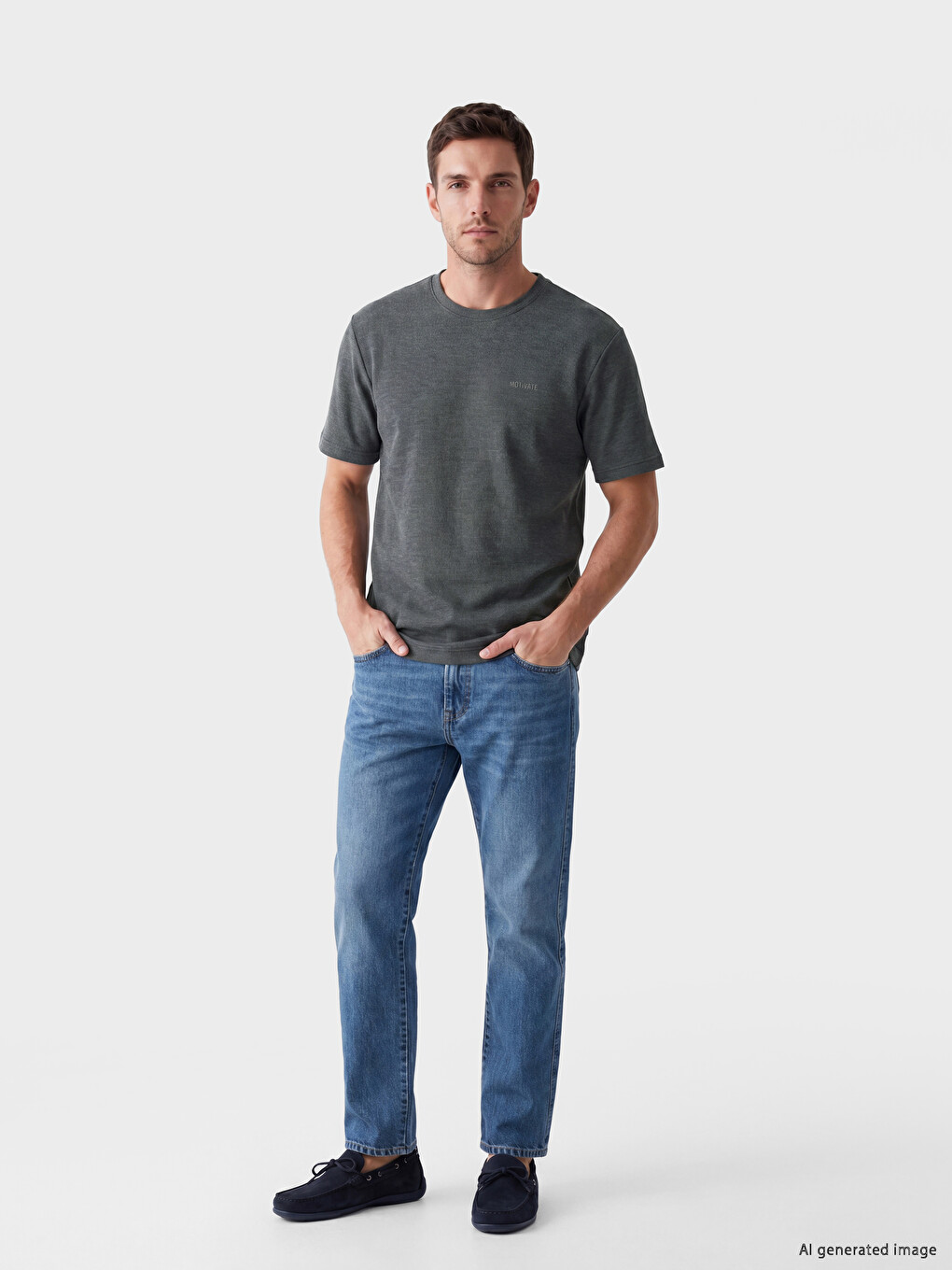 Crew Neck Printed Men's T-Shirt-1