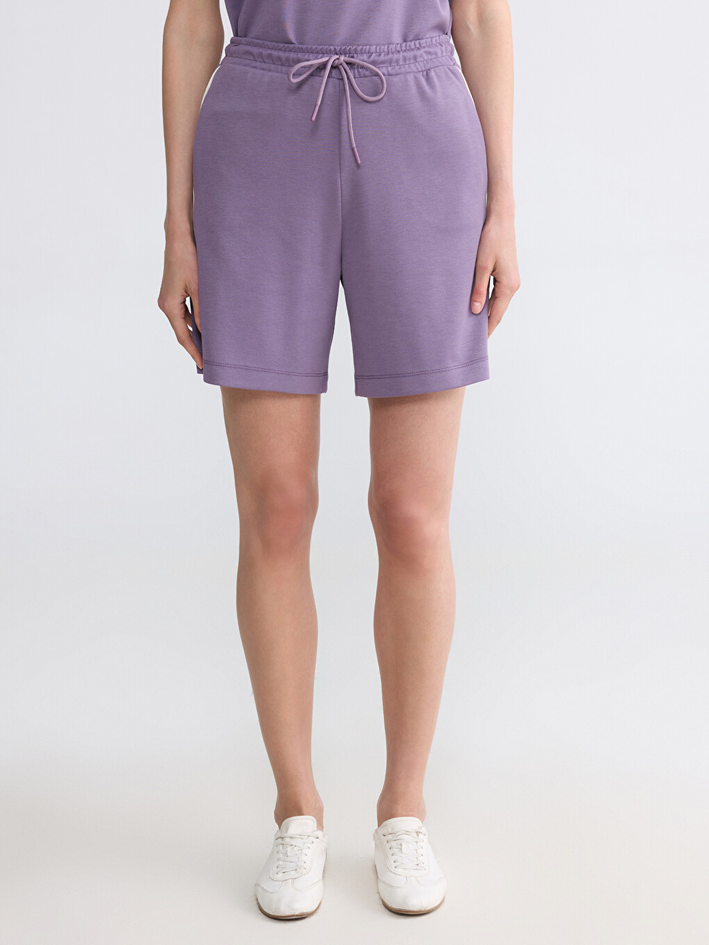 Woman Purple Shorts-1
