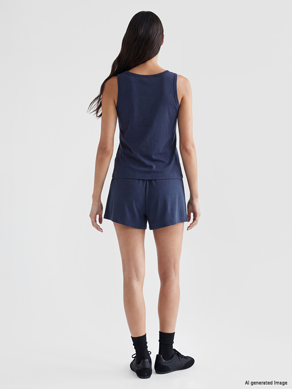 Elastic Waist Women's Shorts-3