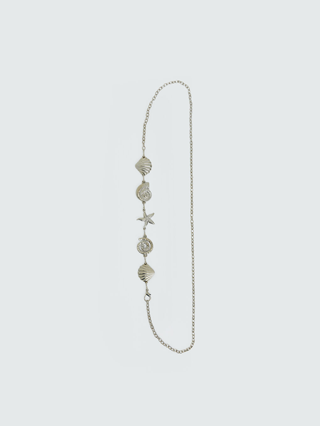 Gri Yıldız Figürlü Kız Çocuk Bel Zinciri