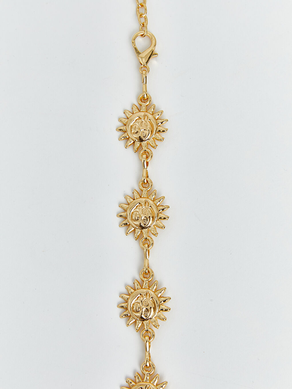 Sarı Güneş Figürlü Kız Çocuk Bel Zinciri-1