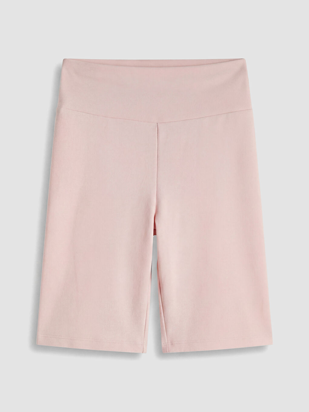 Pembe Beli Lastikli Kadın Şort Tayt