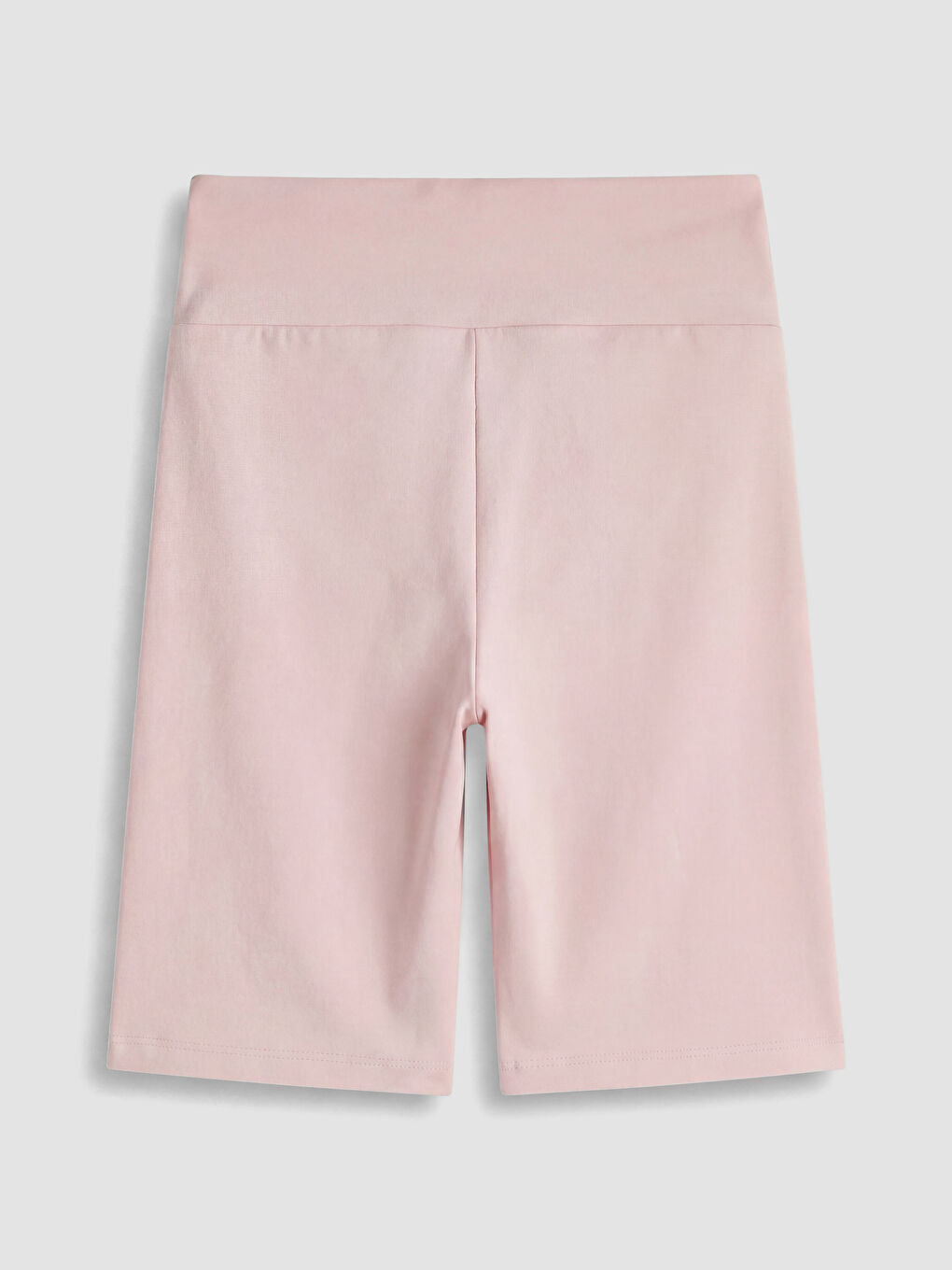 Pembe Beli Lastikli Kadın Şort Tayt-2