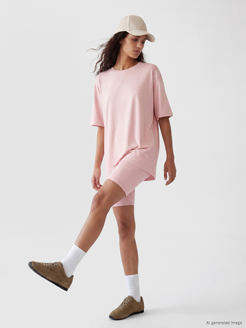 Leggins të shkurtra me bel elastik për gra