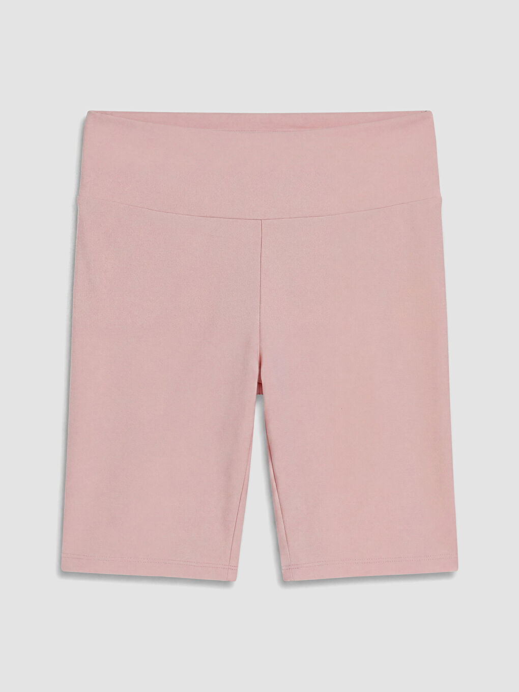 Pembe Beli Lastikli Kadın Şort Tayt