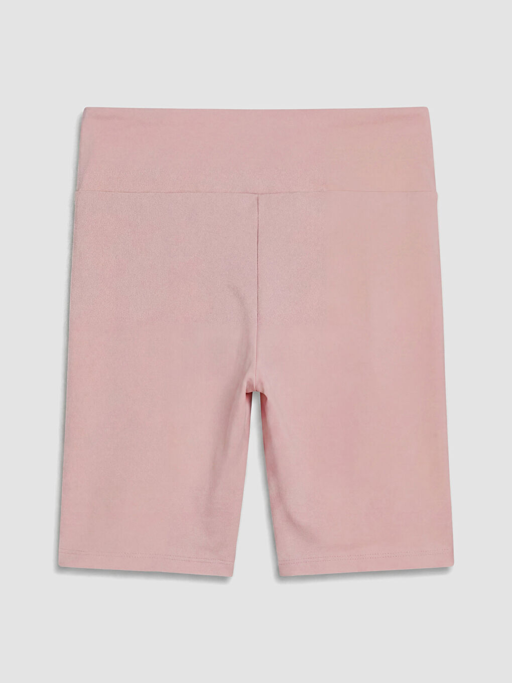 Pembe Beli Lastikli Kadın Şort Tayt-2