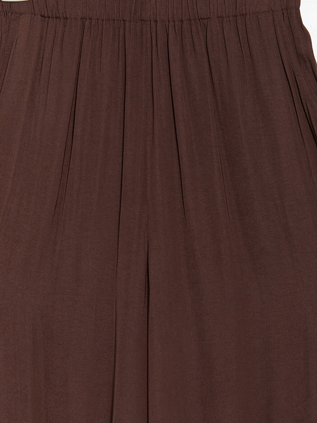 Kahverengi Beli Lastikli Kadın Jogger Pantolon-2