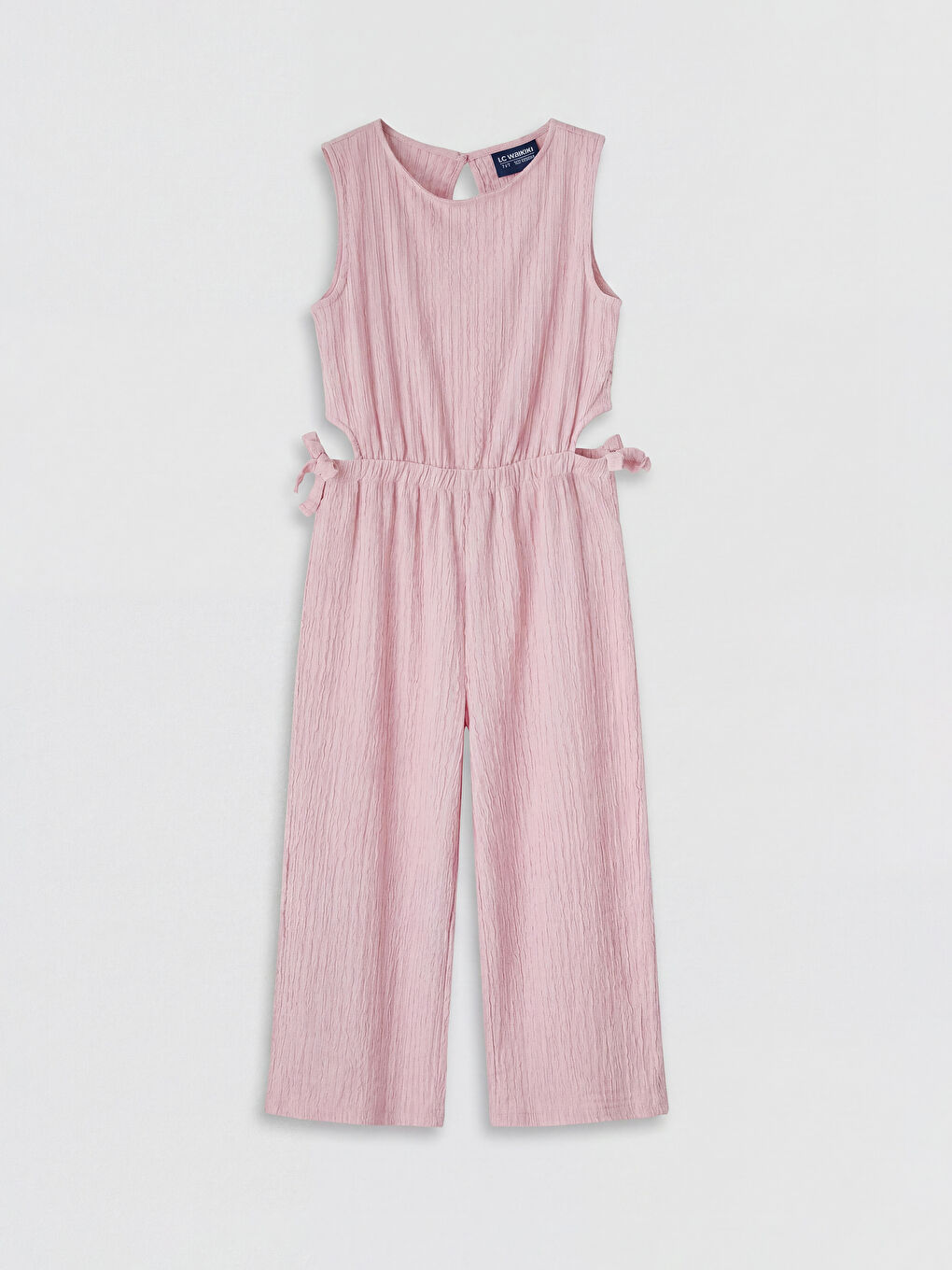 Pembe Bisiklet Yaka Kız Çocuk Tulum