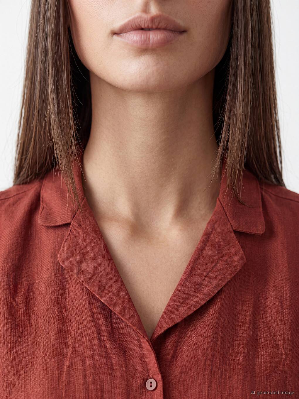 Women's %100 Linen Shirt-2
