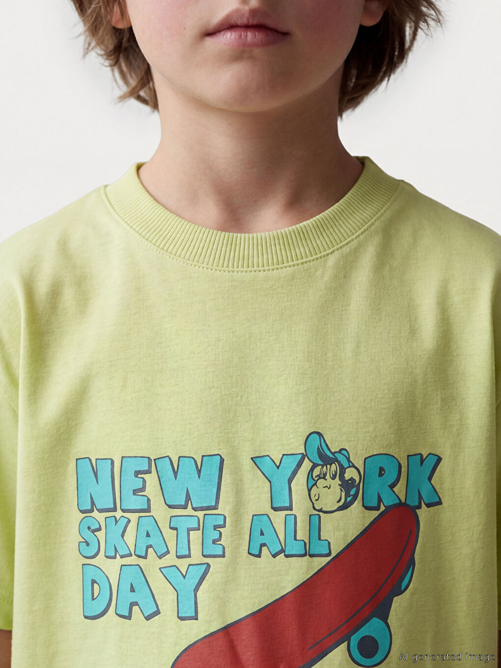 Nostalgic Monkey Printed Unisex Kids T-Shirt-2