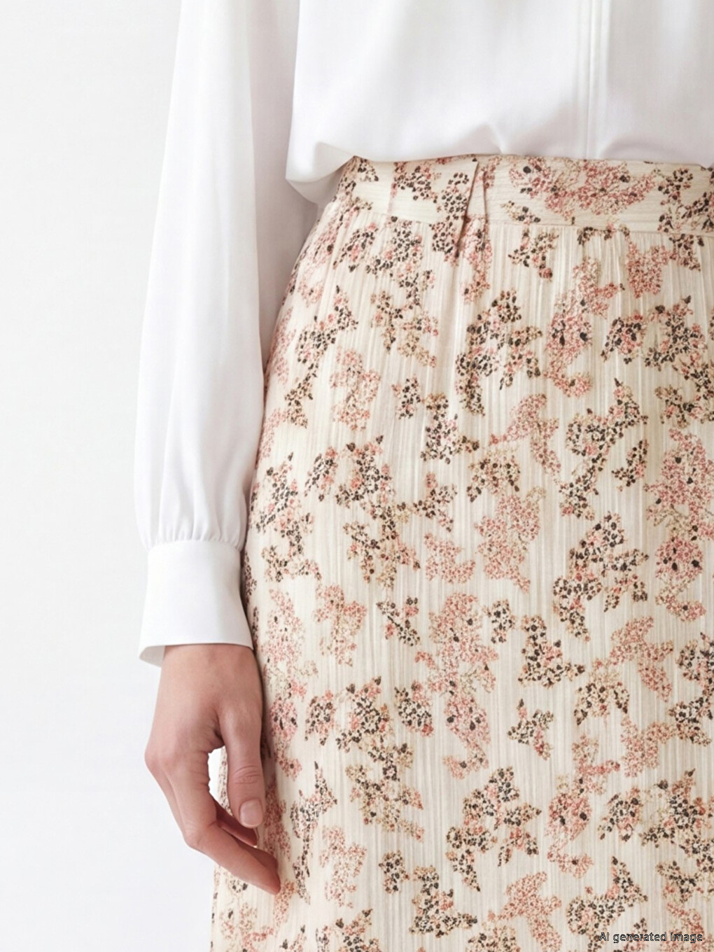 Woman Ecru Skirt-2