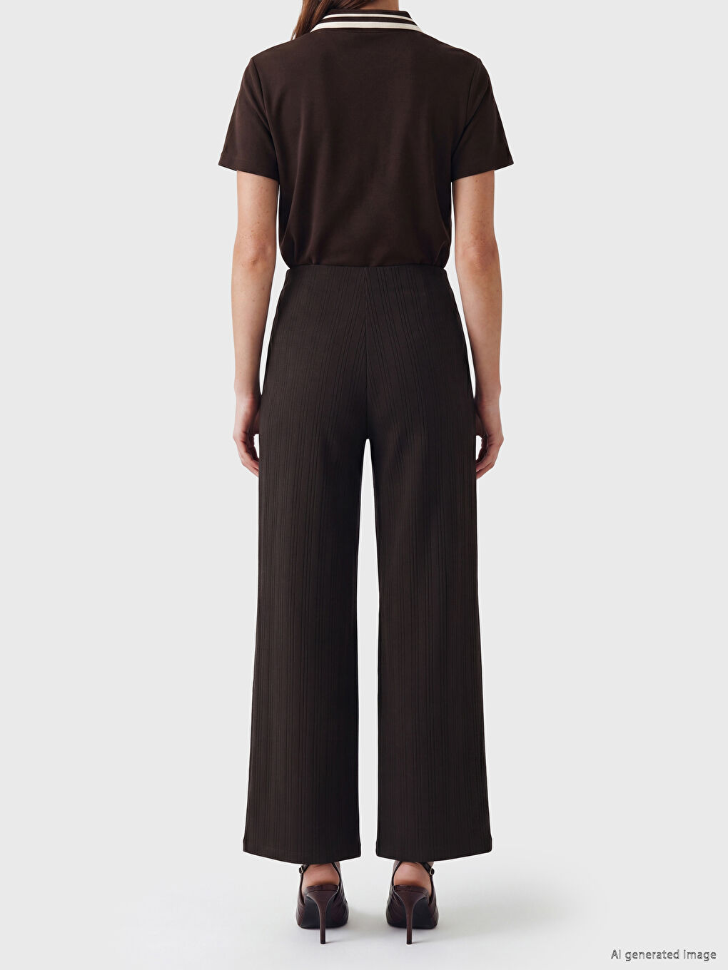Elastic Waist Striped Women's Sweatpants-3