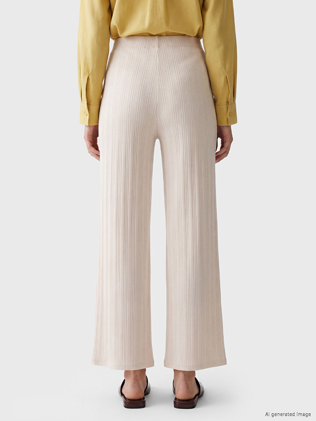 Elastic Waist Striped Women's Sweatpants-3