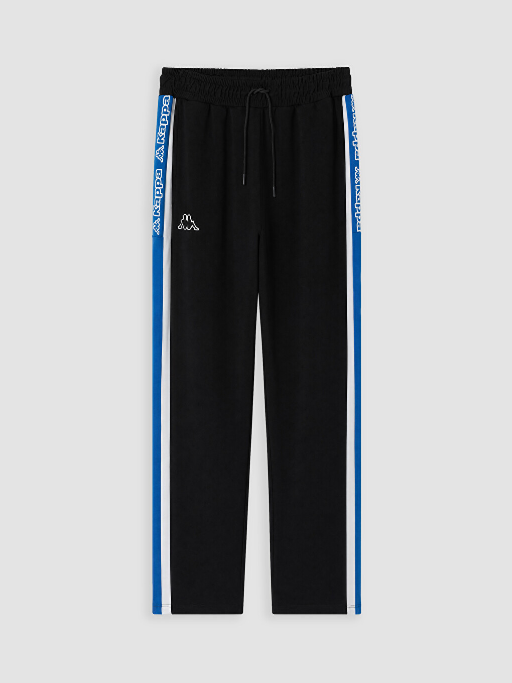 Siyah Loose Fit Şerit Detaylı Erkek Eşofman Altı