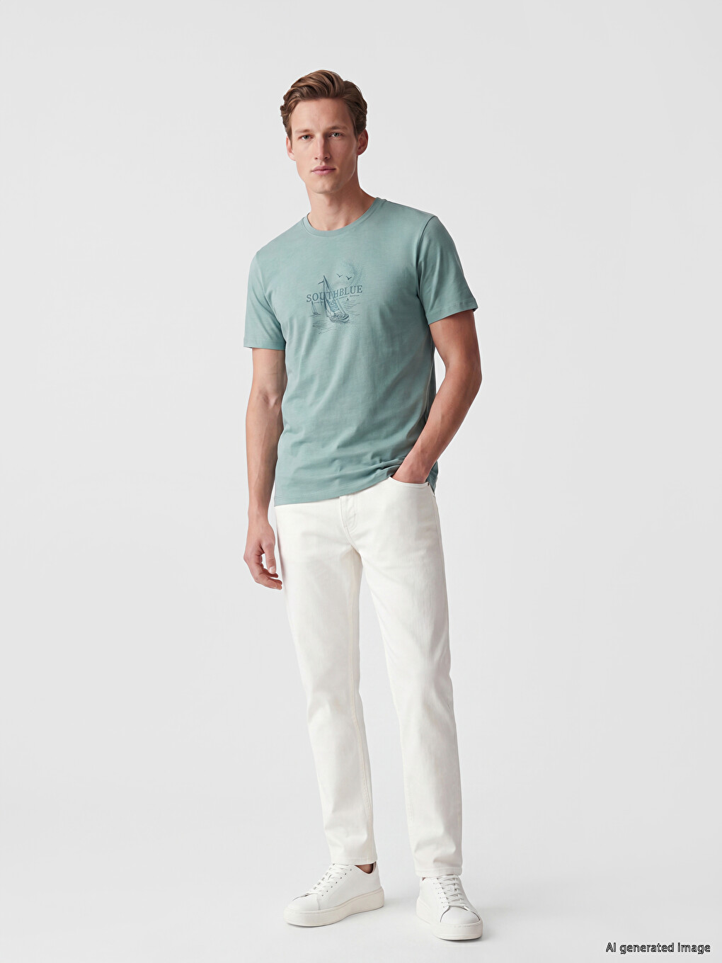 Crew Neck Men's T-Shirt-1