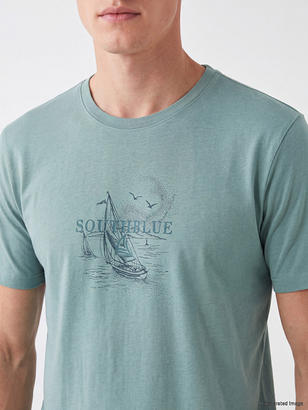 Crew Neck Men's T-Shirt-2