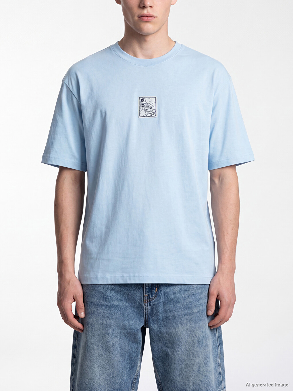 Crew Neck Printed Men's T-shirt-2