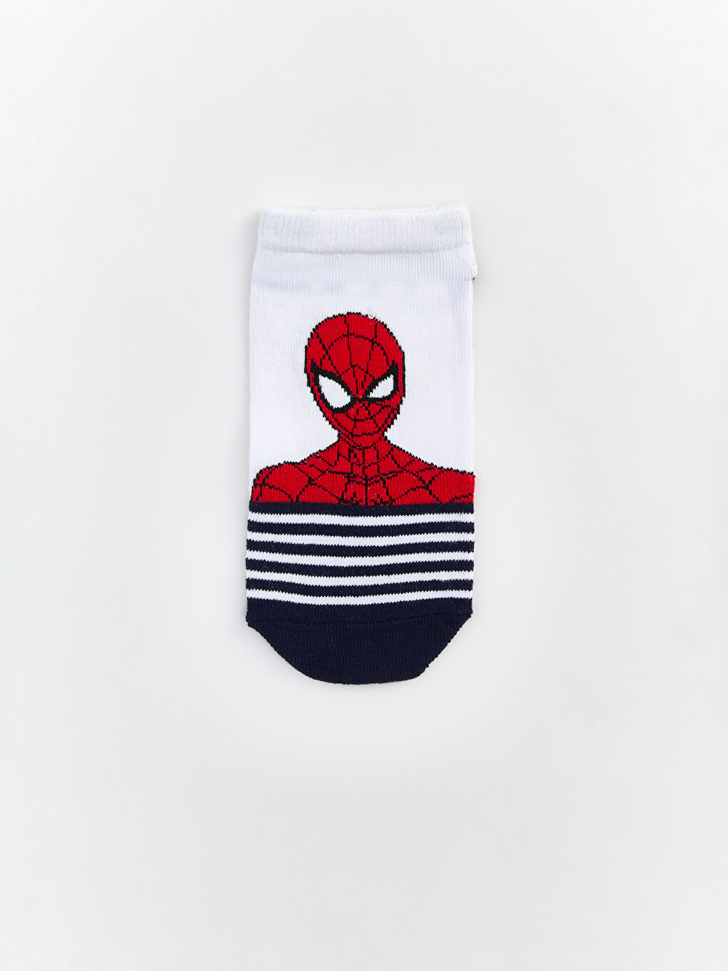 Beyaz Spider-man Baskılı Erkek Çocuk Patik Çorap