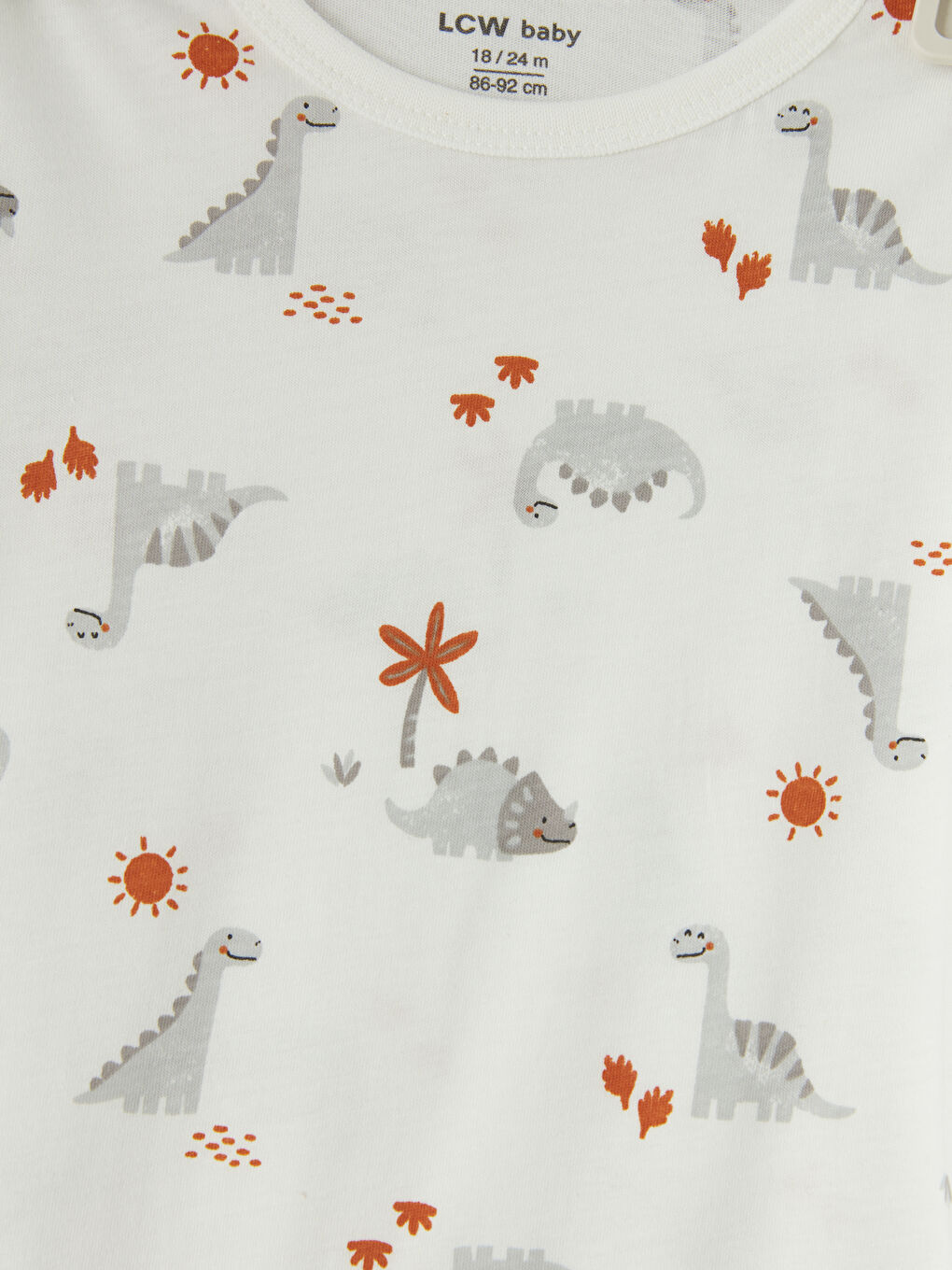 Gri Bisiklet Yaka Baskılı Erkek Bebek Çıtçıtlı Body 2'li-6