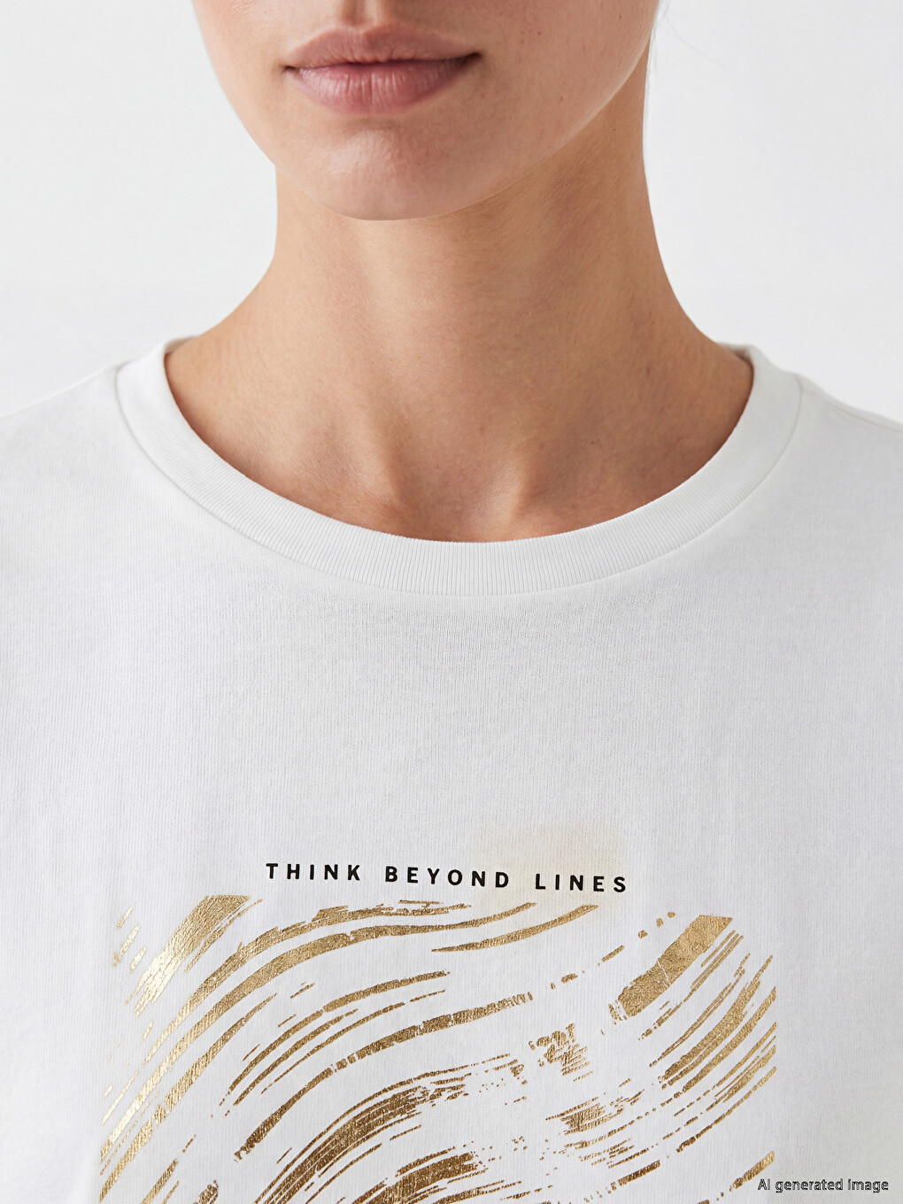 Woman White T-Shirt-2