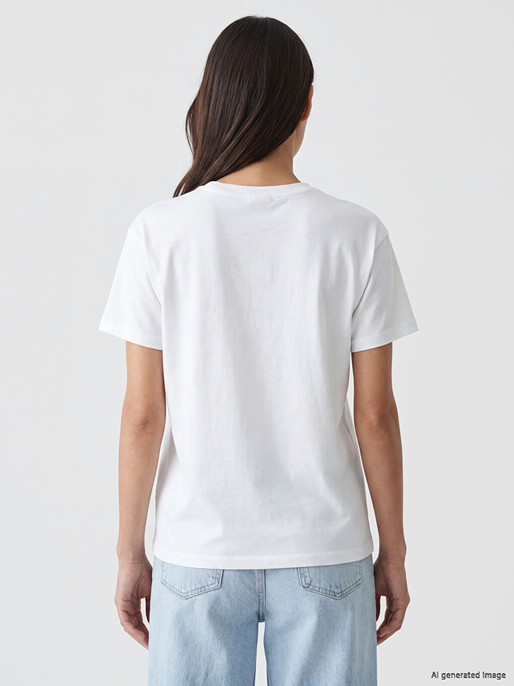 Woman White T-Shirt-3
