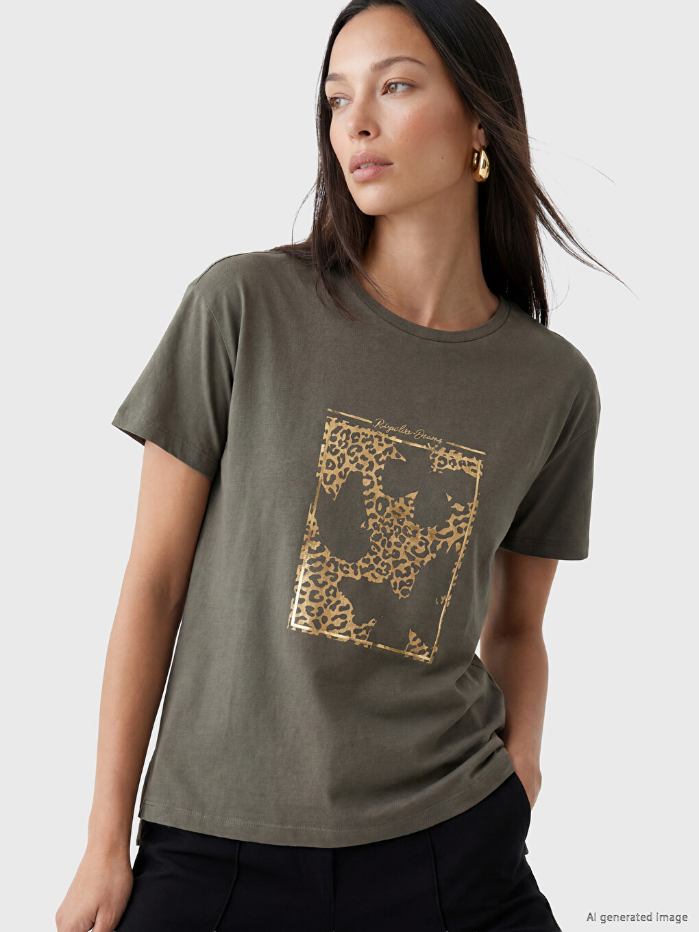 Printed 100% Cotton Women's T-Shirt