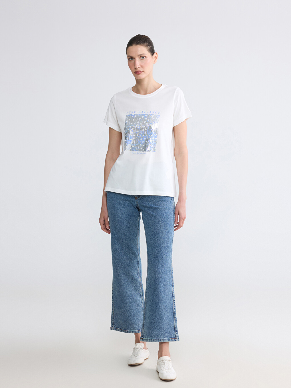 Woman White T-Shirt-1