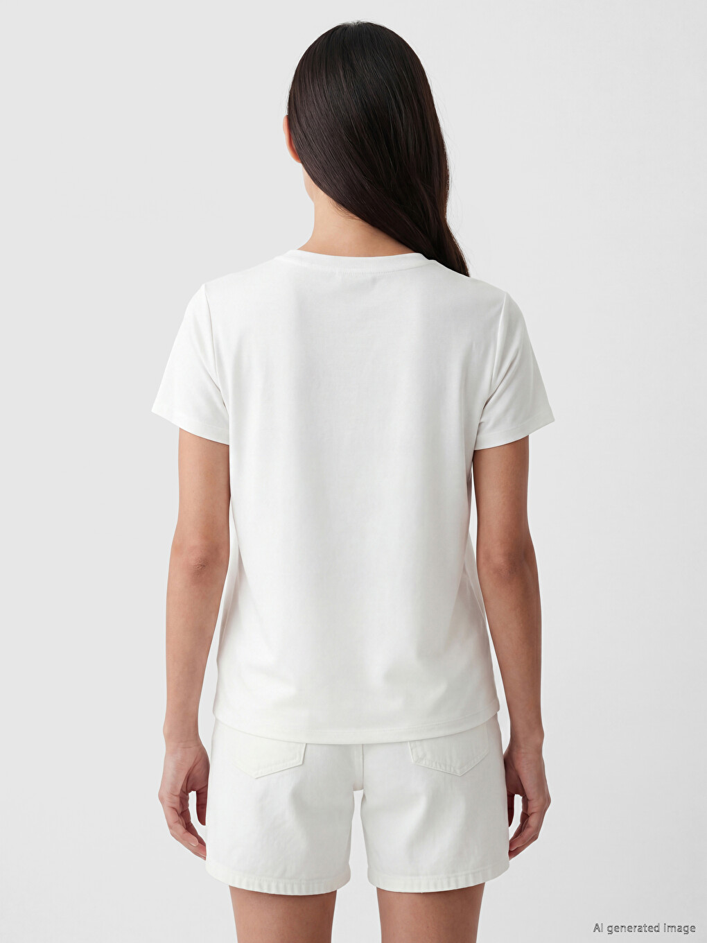 Crew Neck Printed Women's T-shirt-3