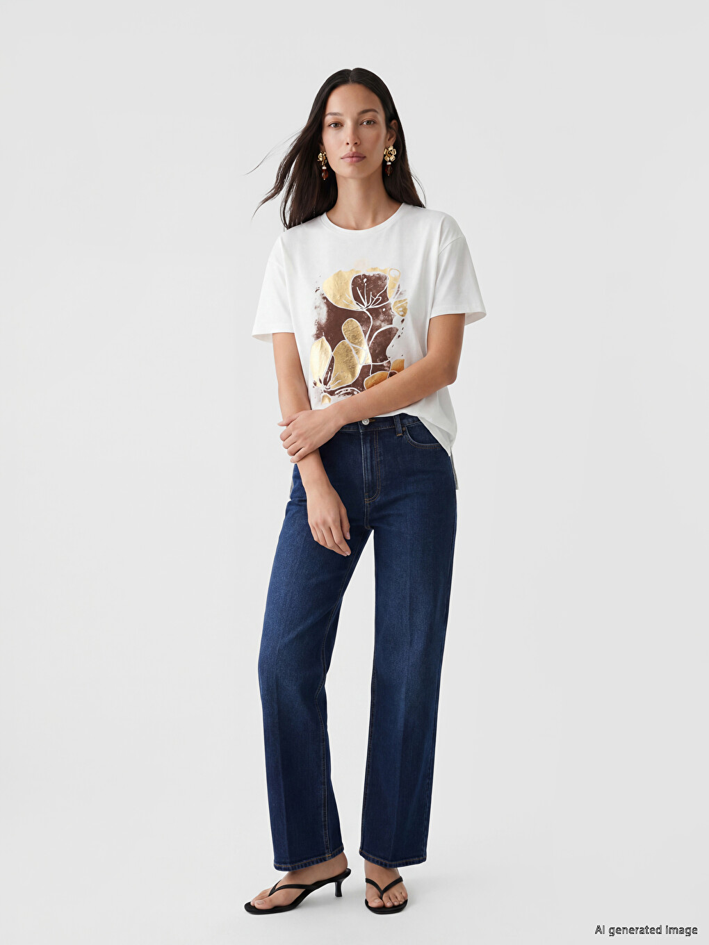 Woman White T-Shirt-1