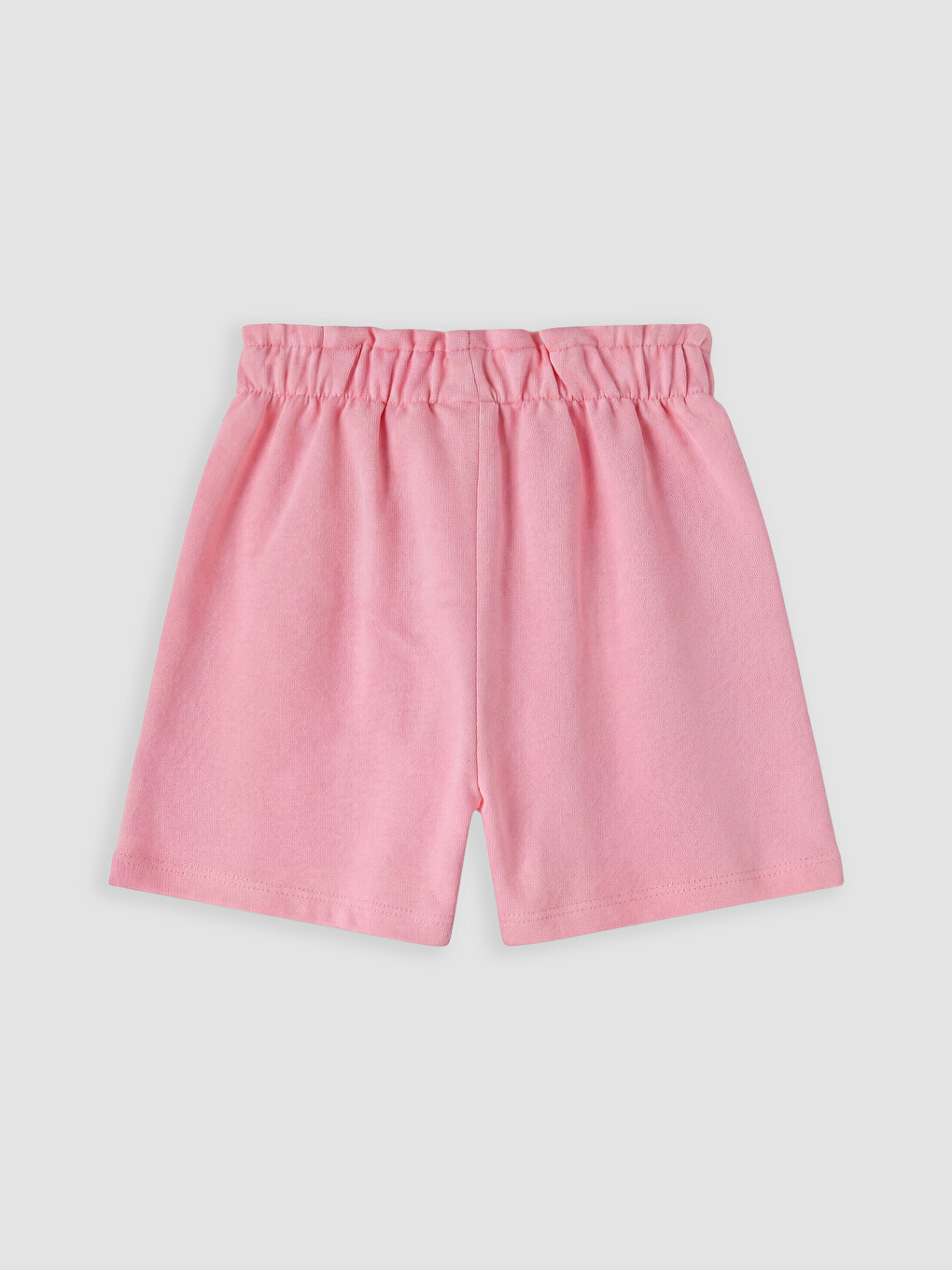 Pembe Stitch Baskılı Kız Çocuk Şort-1