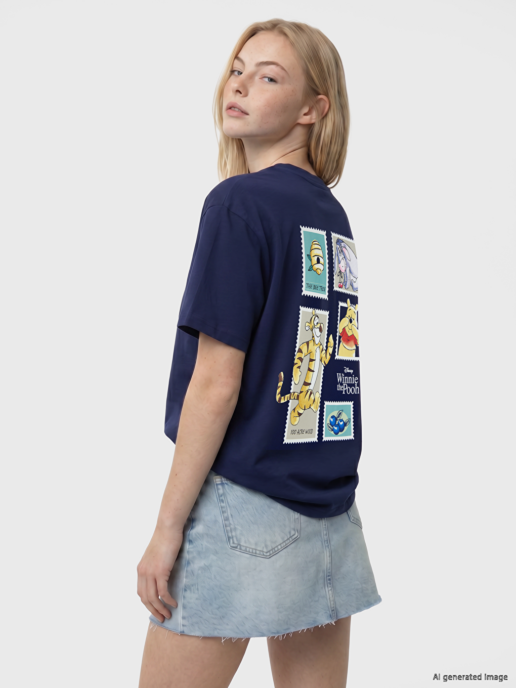 Winnie the Pooh Printed Women's T-Shirt