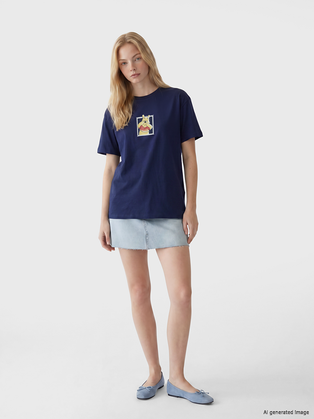 Winnie the Pooh Printed Women's T-Shirt-1