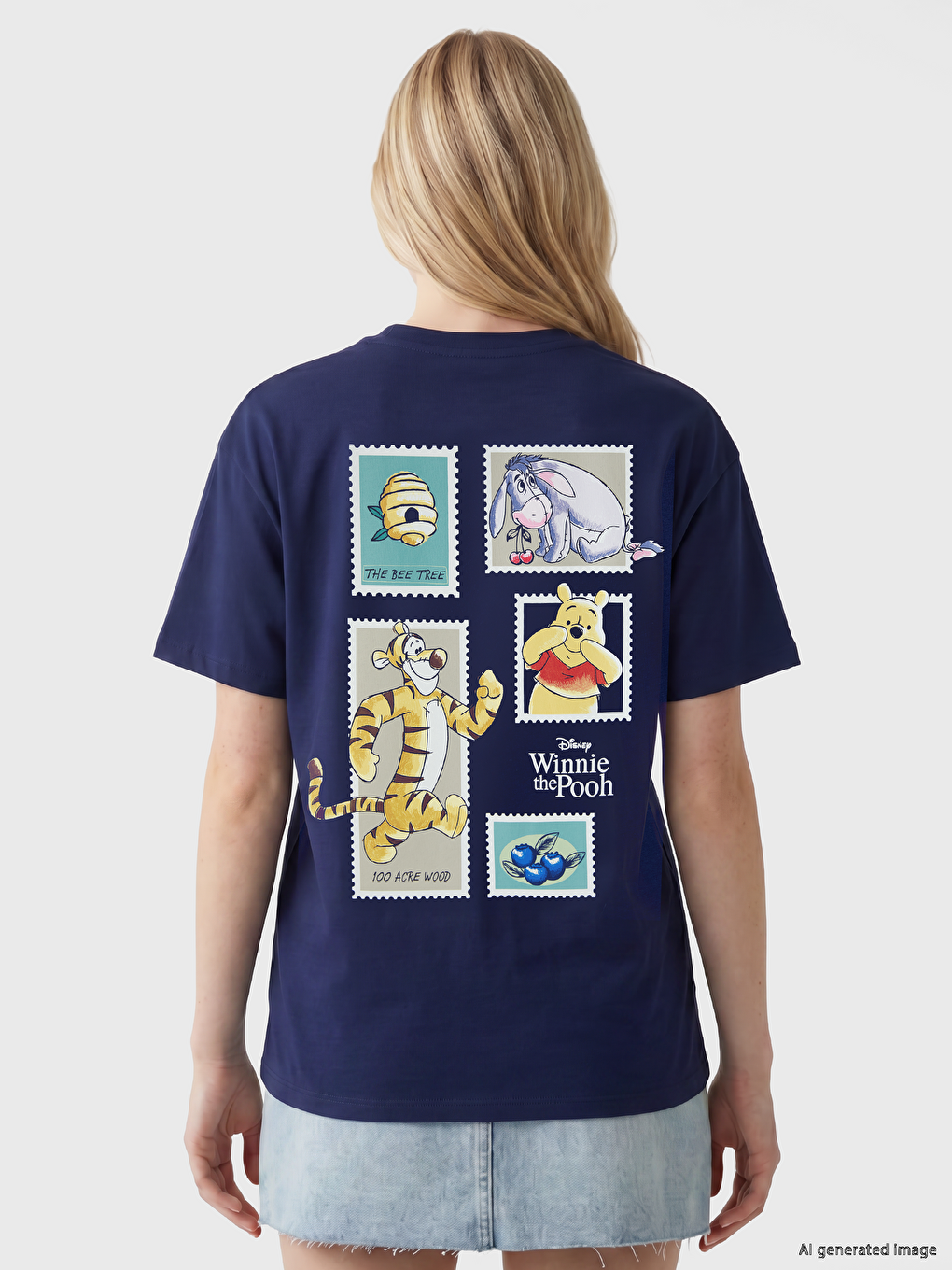 Winnie the Pooh Printed Women's T-Shirt-3