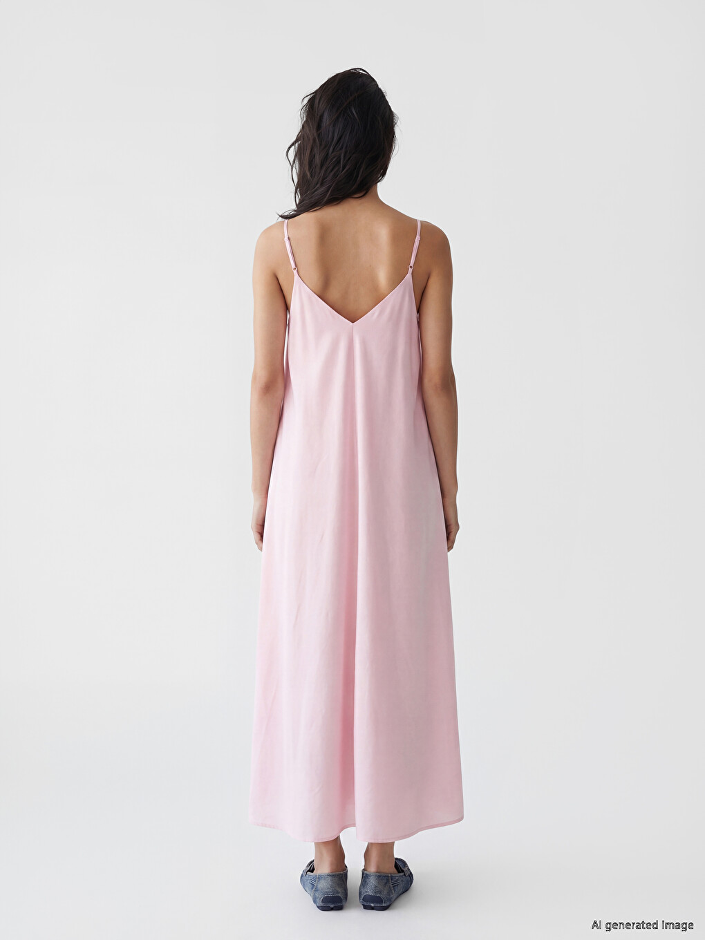 V Neck Strappy Dress-2