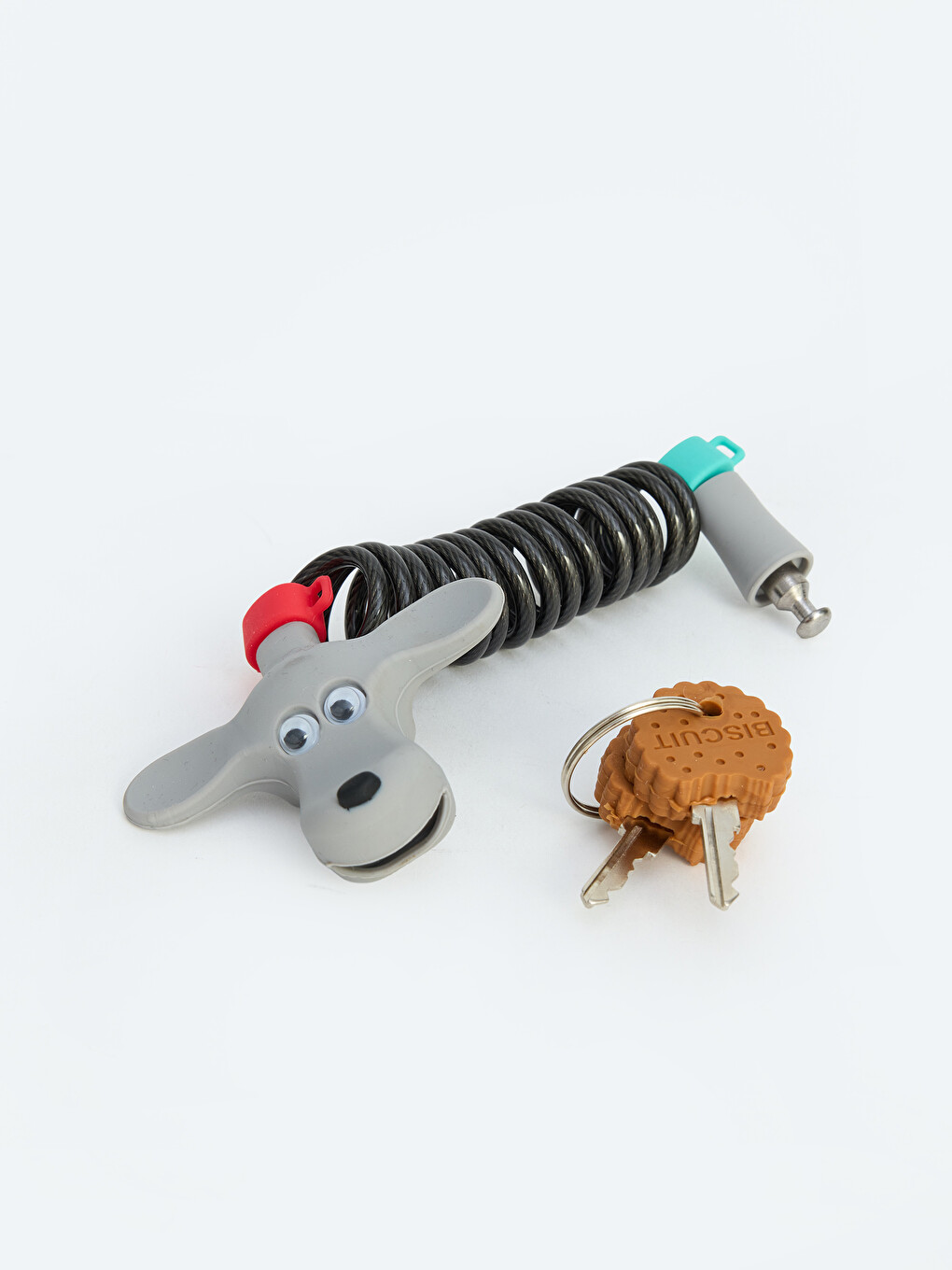 Animal Figured Spiral Cabled Bicycle Lock-4