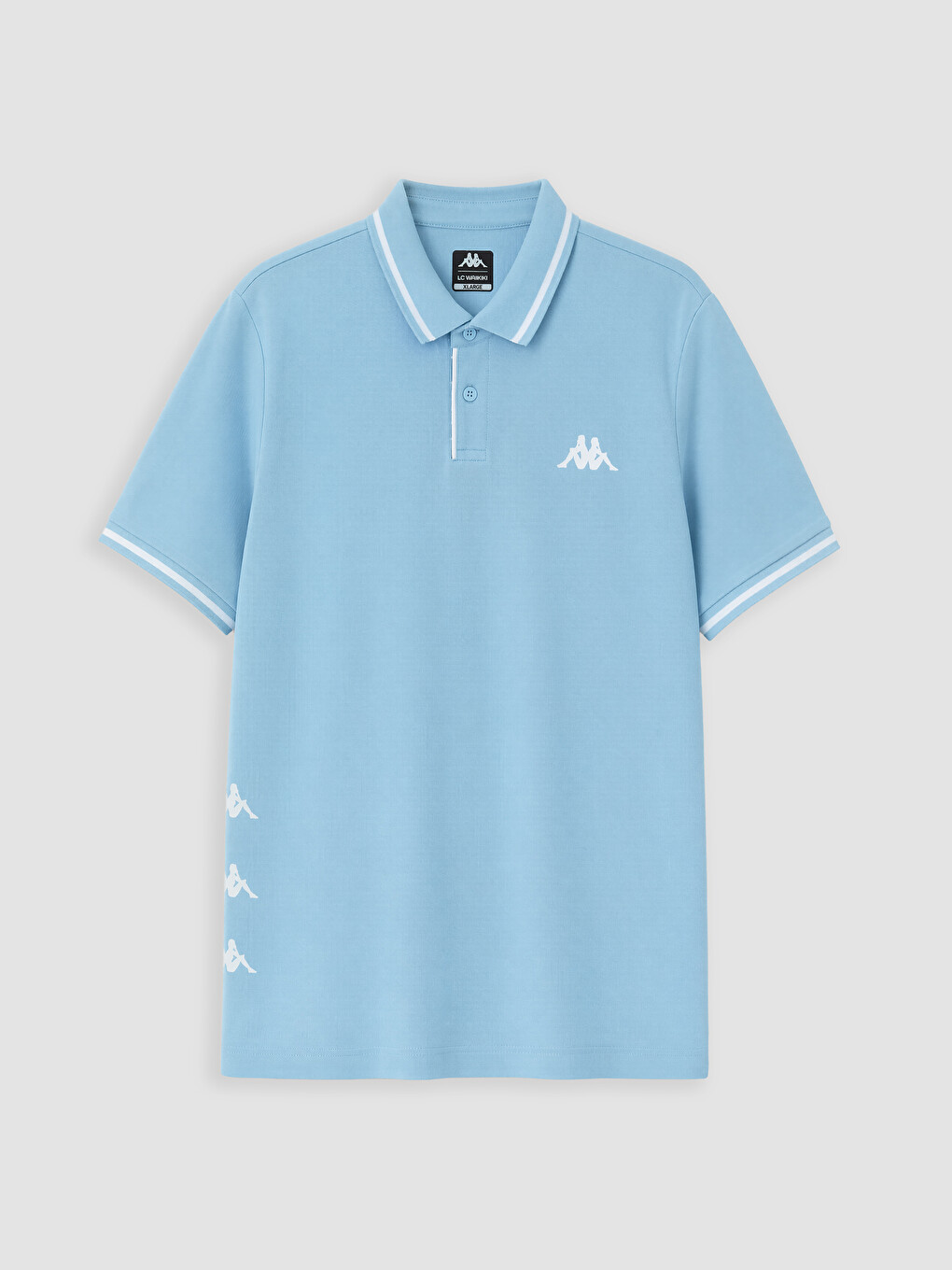 Mavi Polo Yaka Pike Unisex Tişört-5