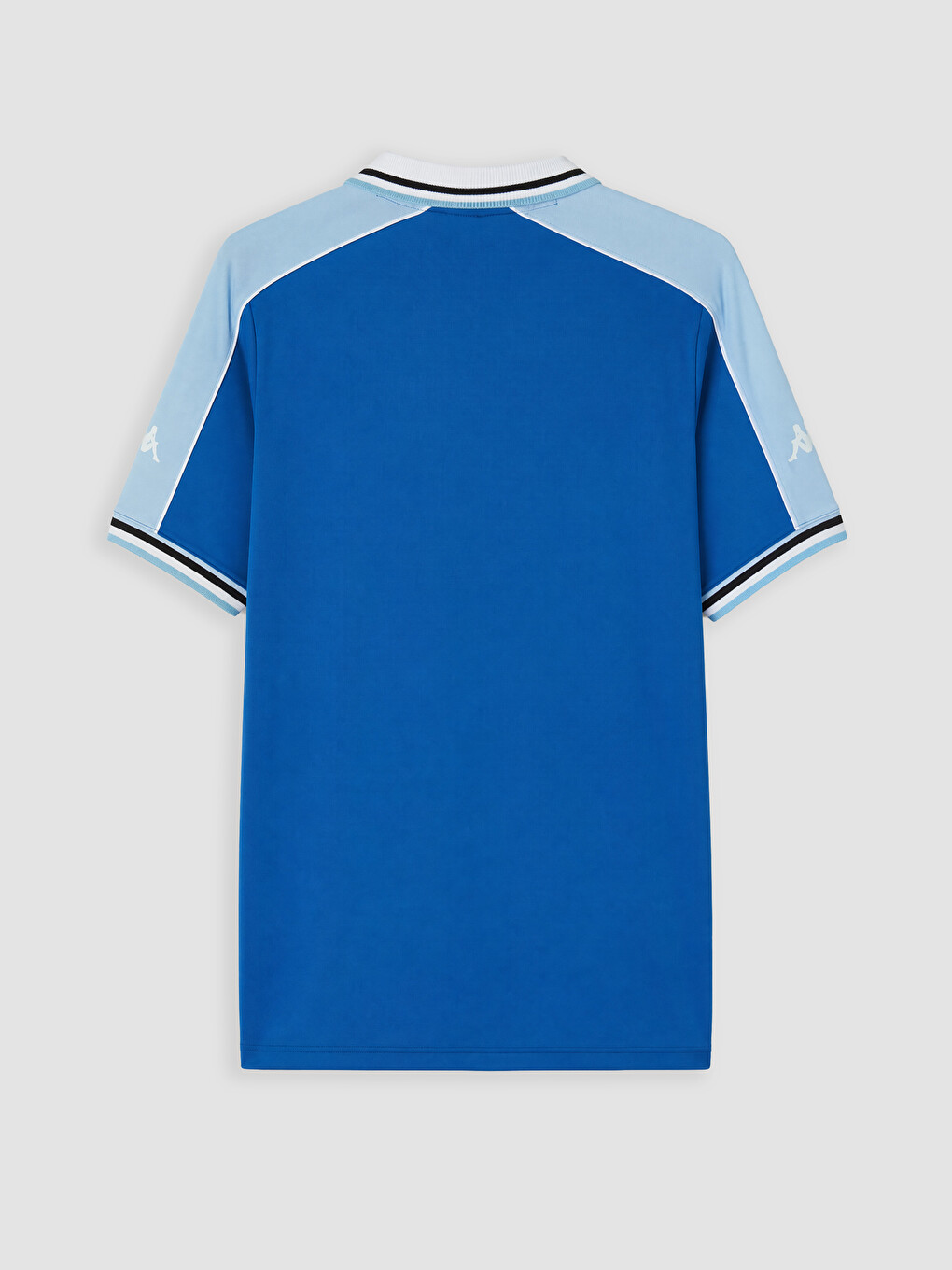 Mavi Polo Yaka Baskılı Unisex Spor Tişört-5